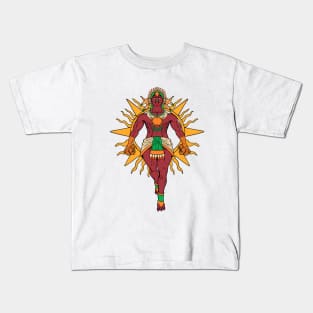 Aztec God of the Sun - Tonatiuh Kids T-Shirt